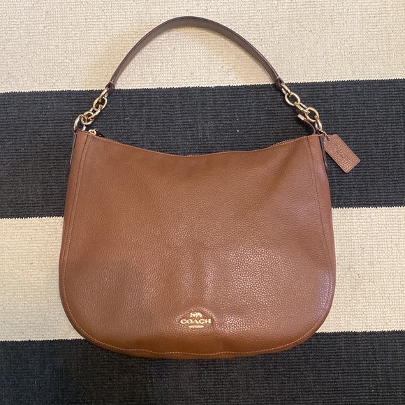 Coach Leather Purse with gold accents - Picture 2 of 9